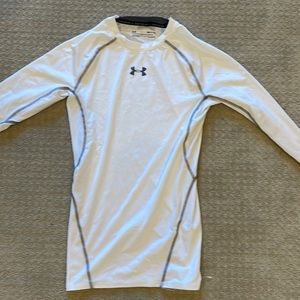 White under armour compression heatgear long sleeve (small)